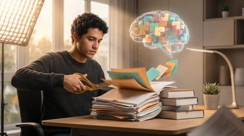 Corte horas de leitura com Técnicas de Estudo